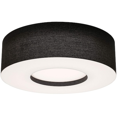 Montclair 30in. LED Flush Mount, Black Finish